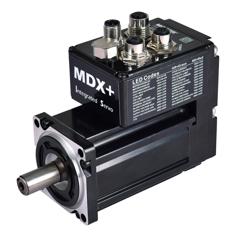 MDX+ Integrated Servo Motor, 200W, IP65, RS-485 & CANopen with Options