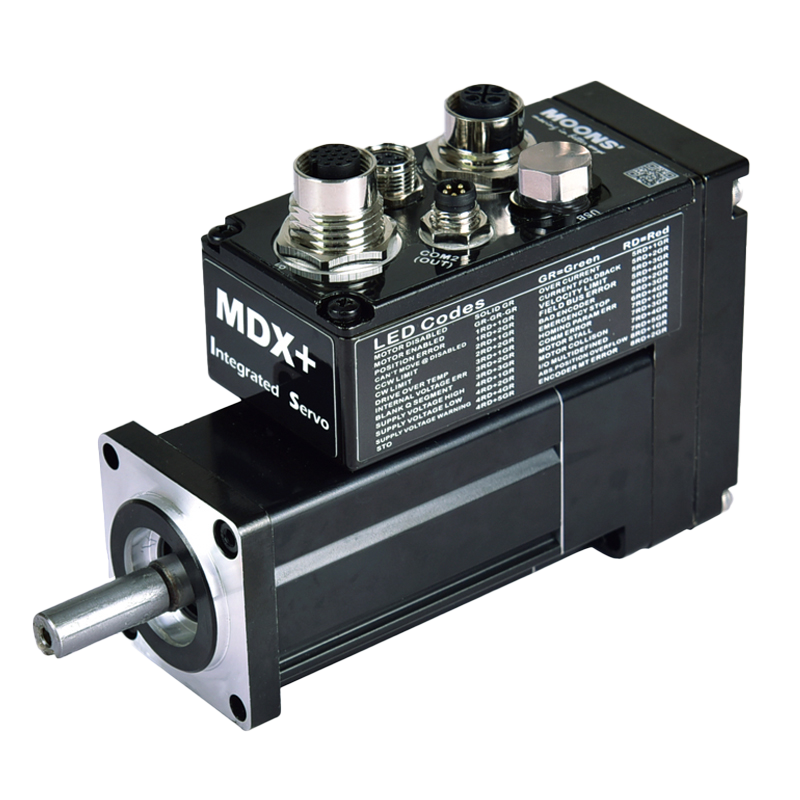 MDX+ Integrated Servo Motor, 100W, IP65, RS-485 & CANopen with Options