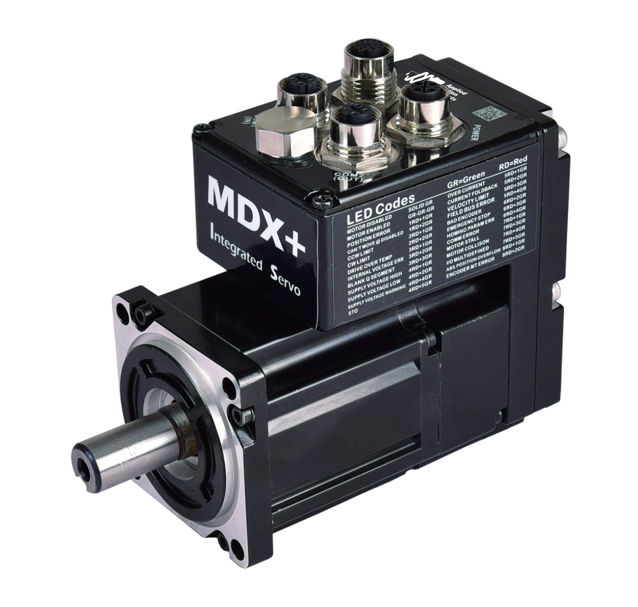 MDX+ Integrated Servo Motor, 200W, IP65, EtherNet/IP with Options